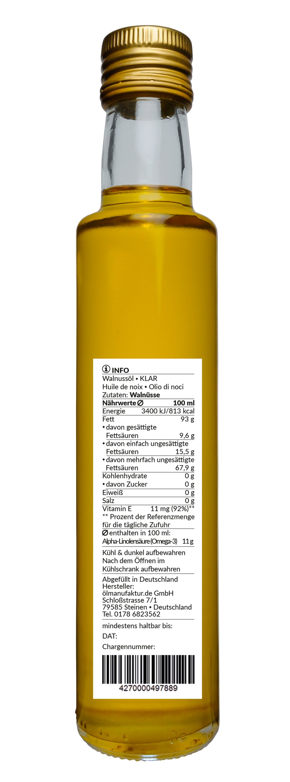 walnussöl aufbewahren Walnussöl 250ml